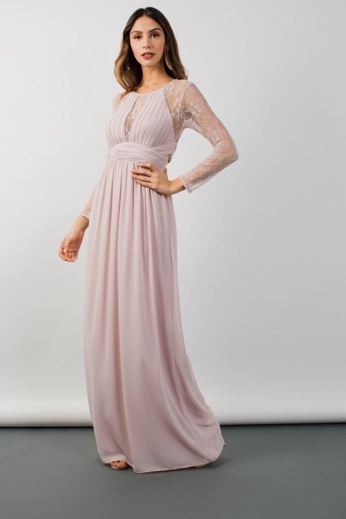 TFNC Lace Long Sleeve Maxi Dress Women s Fashion Muslimah