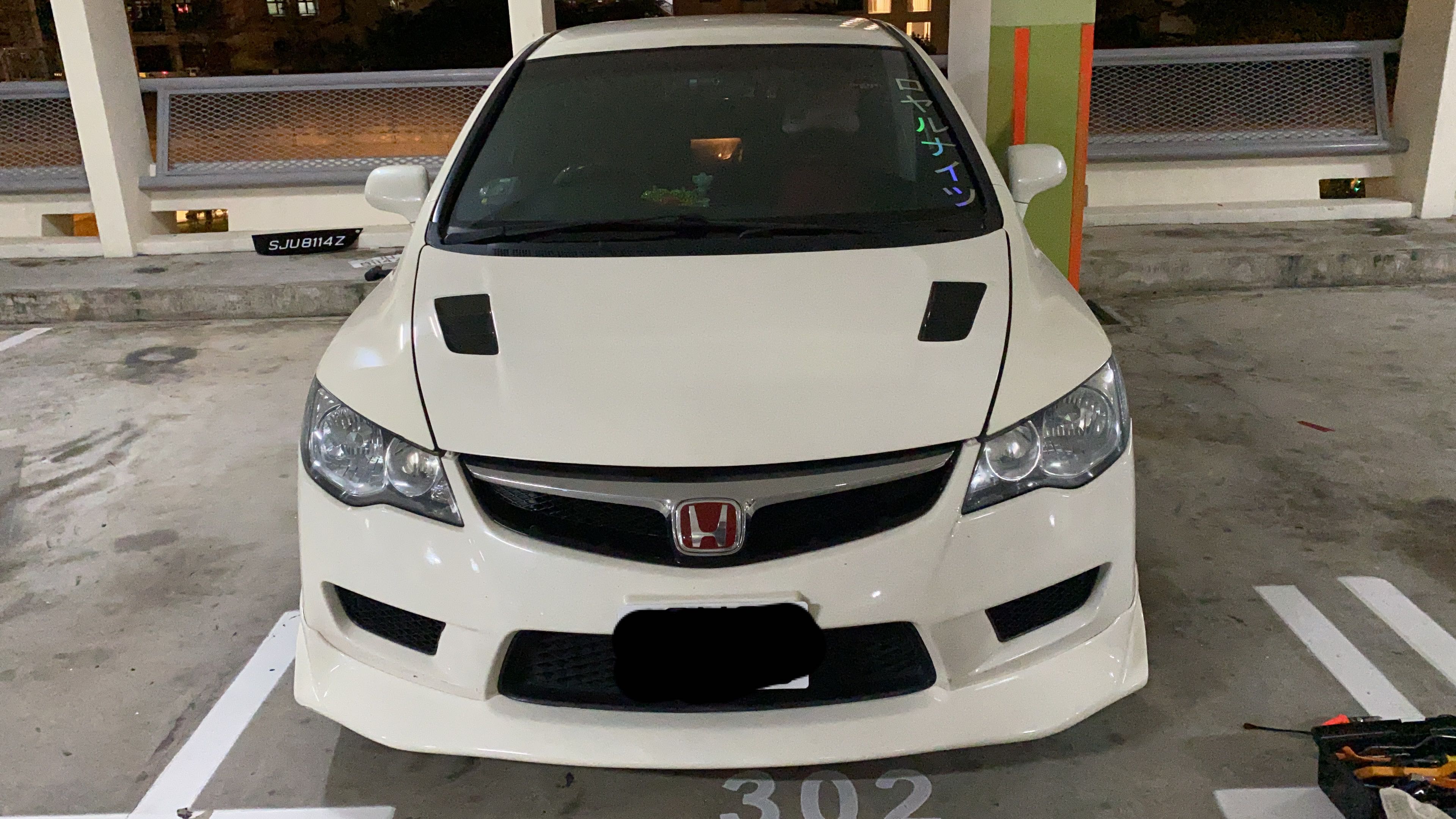 Trade Cf Mugen Rr Bonnet In Championship White Car Accessories Accessories On Carousell