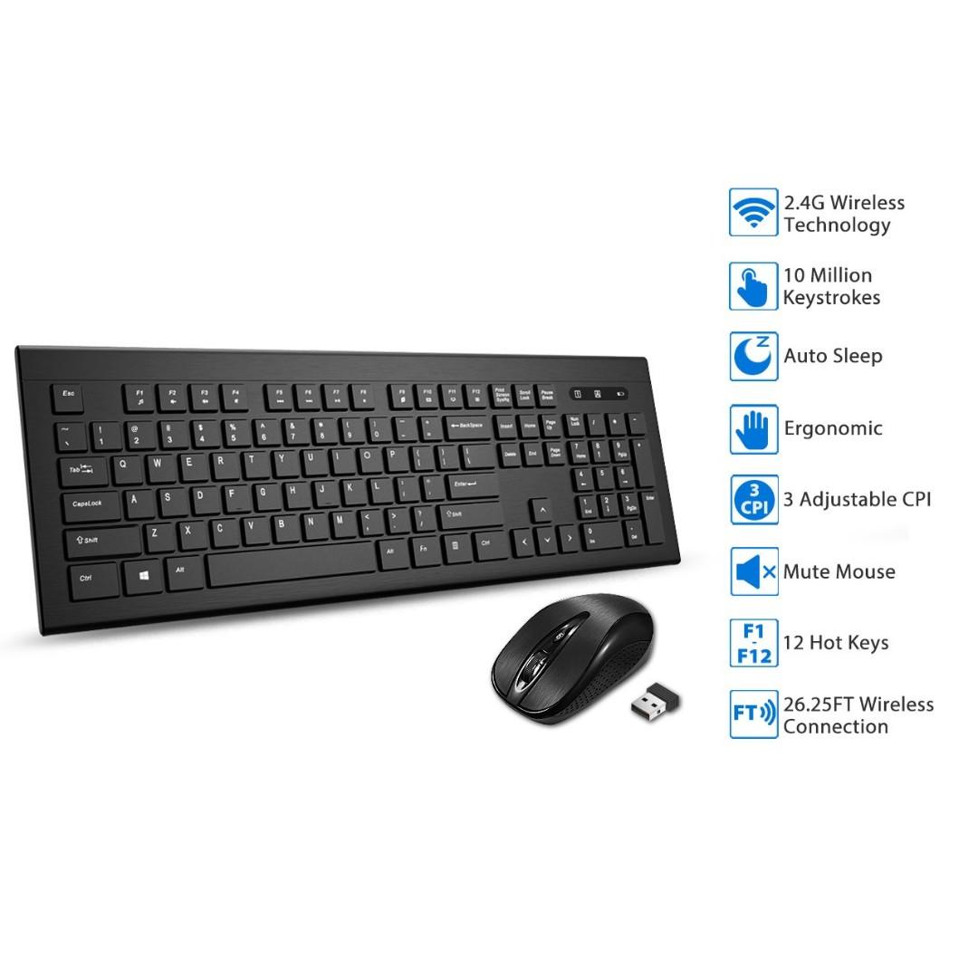 Wireless Keyboard And Mouse Combo electronics, Computers & Tech, Parts