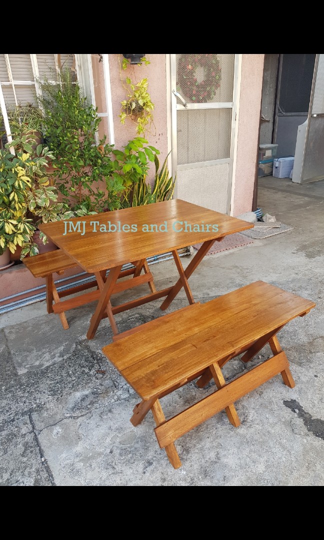 Wooden Tables and Chairs for rent, Furniture & Home Living, Furniture