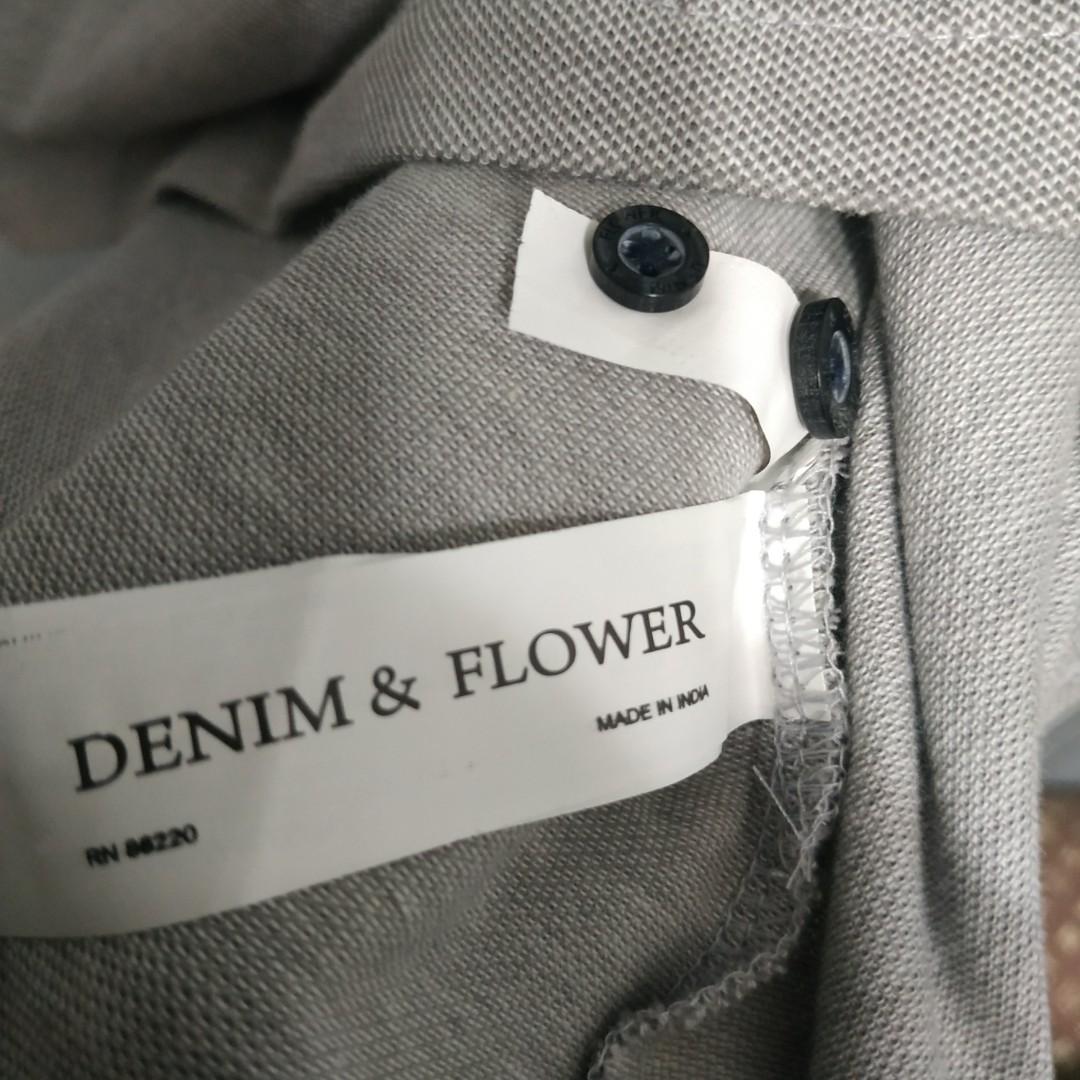 denim & flower mens shirts