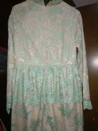 Baju Dress Atasan Brukat Wanita