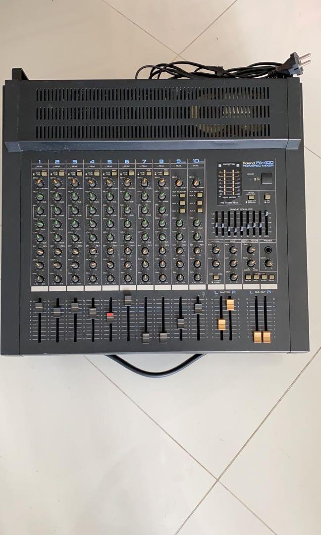 Roland ミキサー PA-400（10-channels ROLAND PA400 powered mixer）
