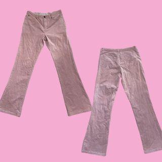Giordano Baby Pink Corduroy/Velvet Like Pants