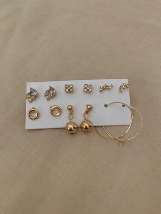 Gold Earring Set