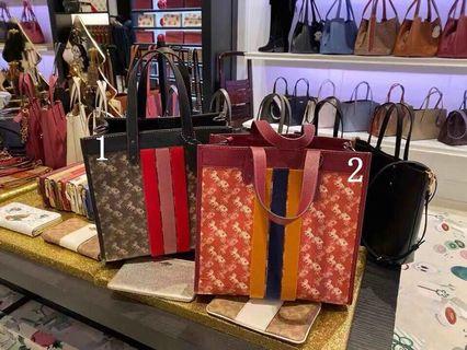COACH 79238 79366 馬車印花托特包 Field tote 單肩斜挎包 子母袋 附購證