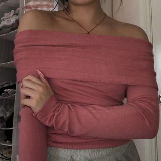 Wrapped off the shoulder top
