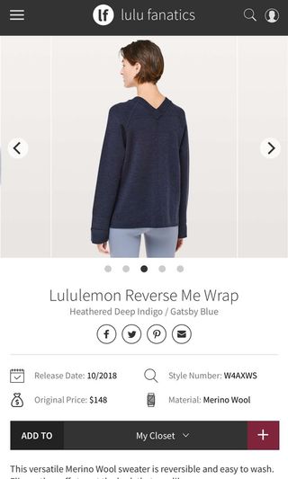 [14] lululemon nulu wrap front longline bra