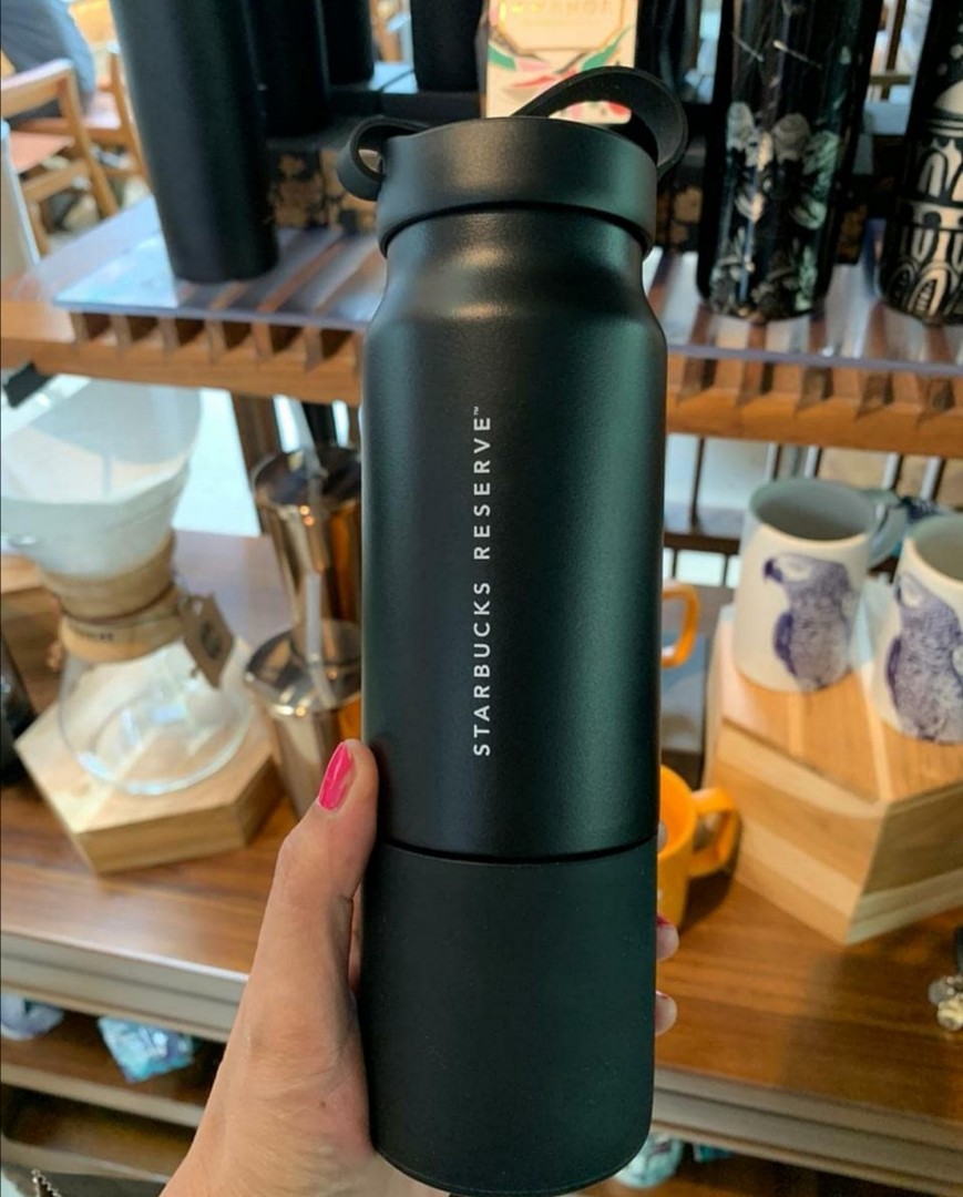 🆕 Starbucks Reserve Limited Edition Black Stainless Steel Bottle 
