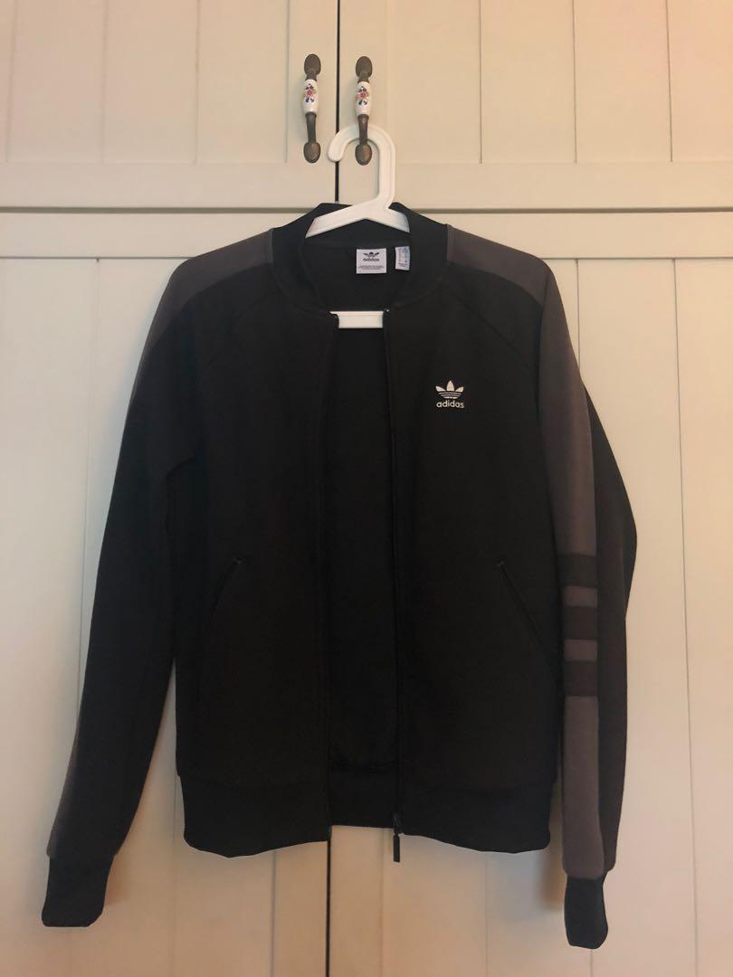 adidas black bomber