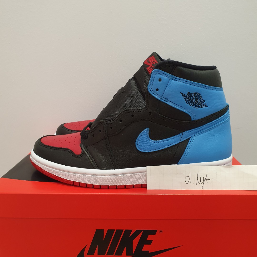 jordan 1 retro high unc to chi leather mens
