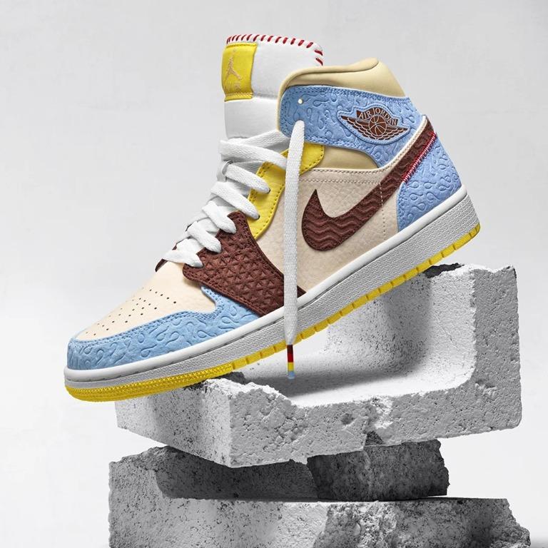 Maison chateau rouge x air jordan 1 mid fearless clearance