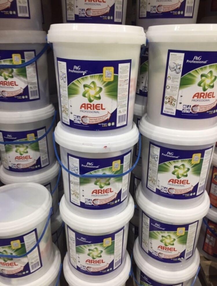 Ariel Timba (Category: Everything Else Others) located in Quezon City. Submitted by paolonvg50 (Listing ID 278225559, Image 1). Description: Ariel Professional Timba “Bucket” size 8.5kg Pure, without additives as the bucket is still sealed..