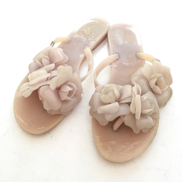 Melissa harmonic flower flip flops best sale