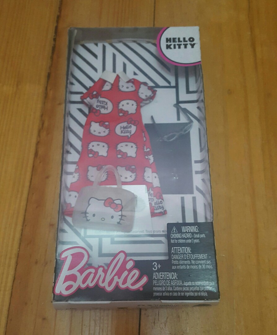 Barbie x Hello Kitty Dress, Hobbies & Toys, Toys & Games on Carousell