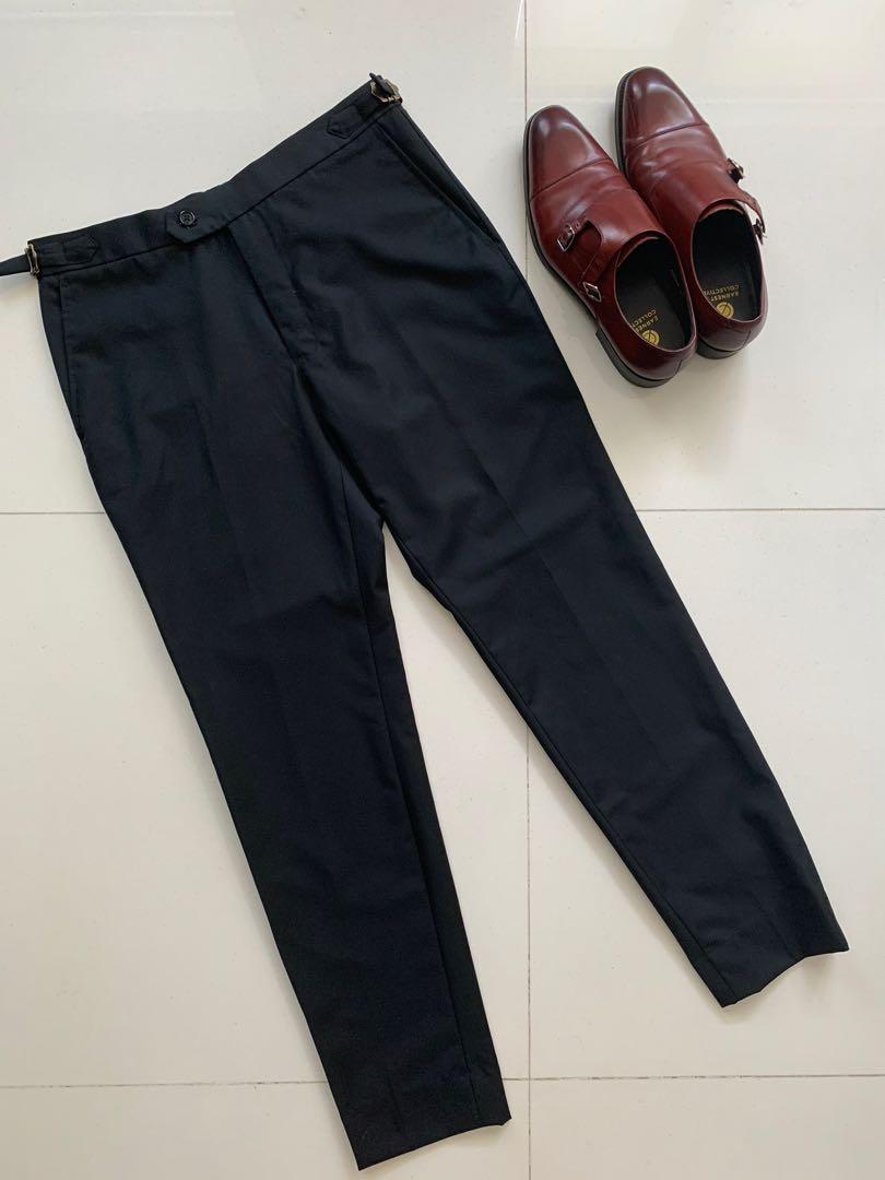Mens beltless best sale casual pants