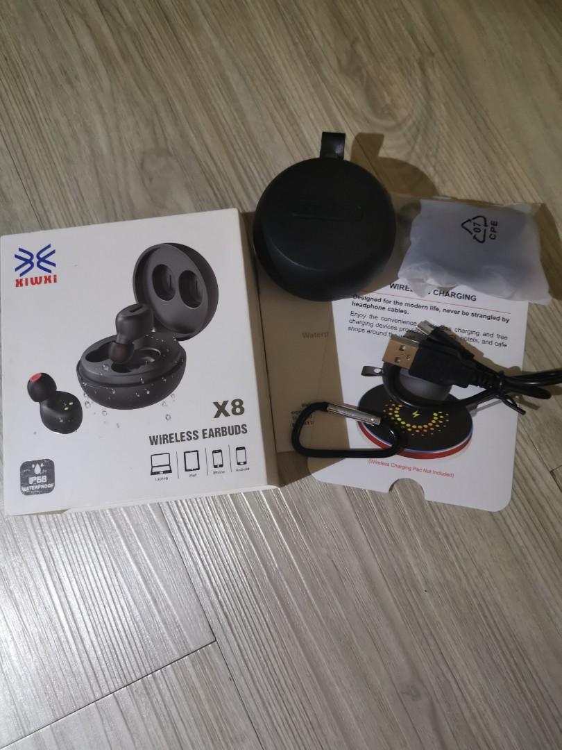 BNIB RoboGuy Xiwxi X8 Wireless Charging IP68 Waterproof TWS