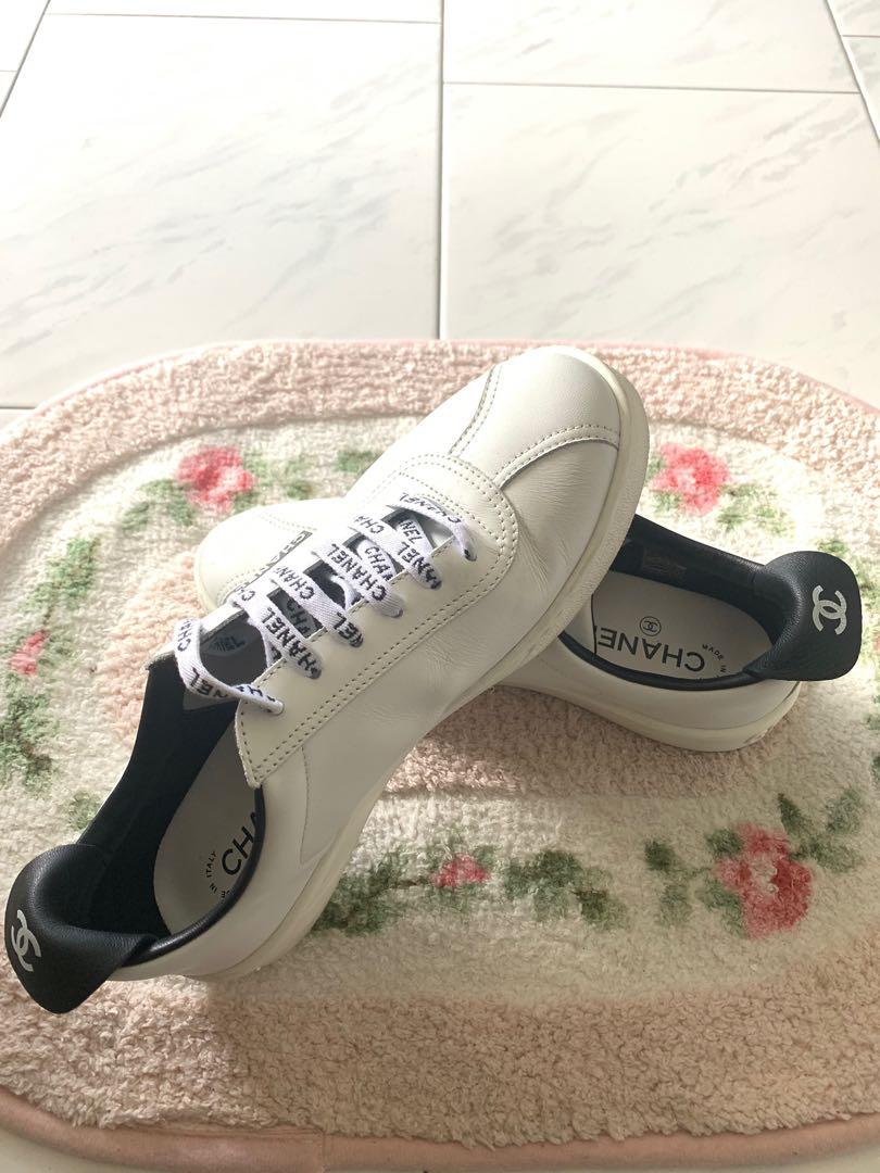 chanel white sneakers price