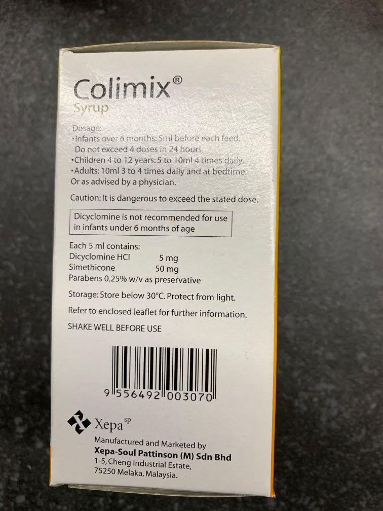 Colimix syrup, Babies & Kids, Nursing & Feeding, Breastfeeding & Bottle Feeding on Carousell