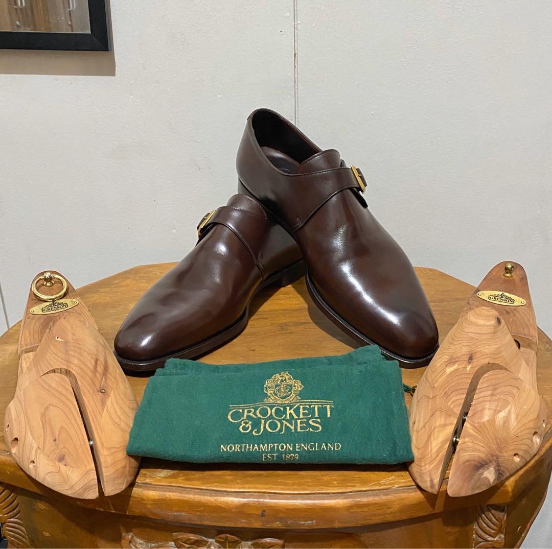 Crockett &amp; Jones Savile Dark Brown Antique Calf Hand Grade