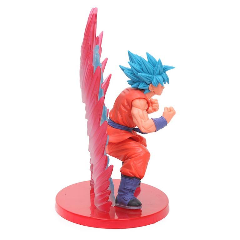 Dragon Ball Z Son Goku Figure 18cm Super Saiyan God Ssgss Cho Shin Gi Den Kaioken Blue 5638