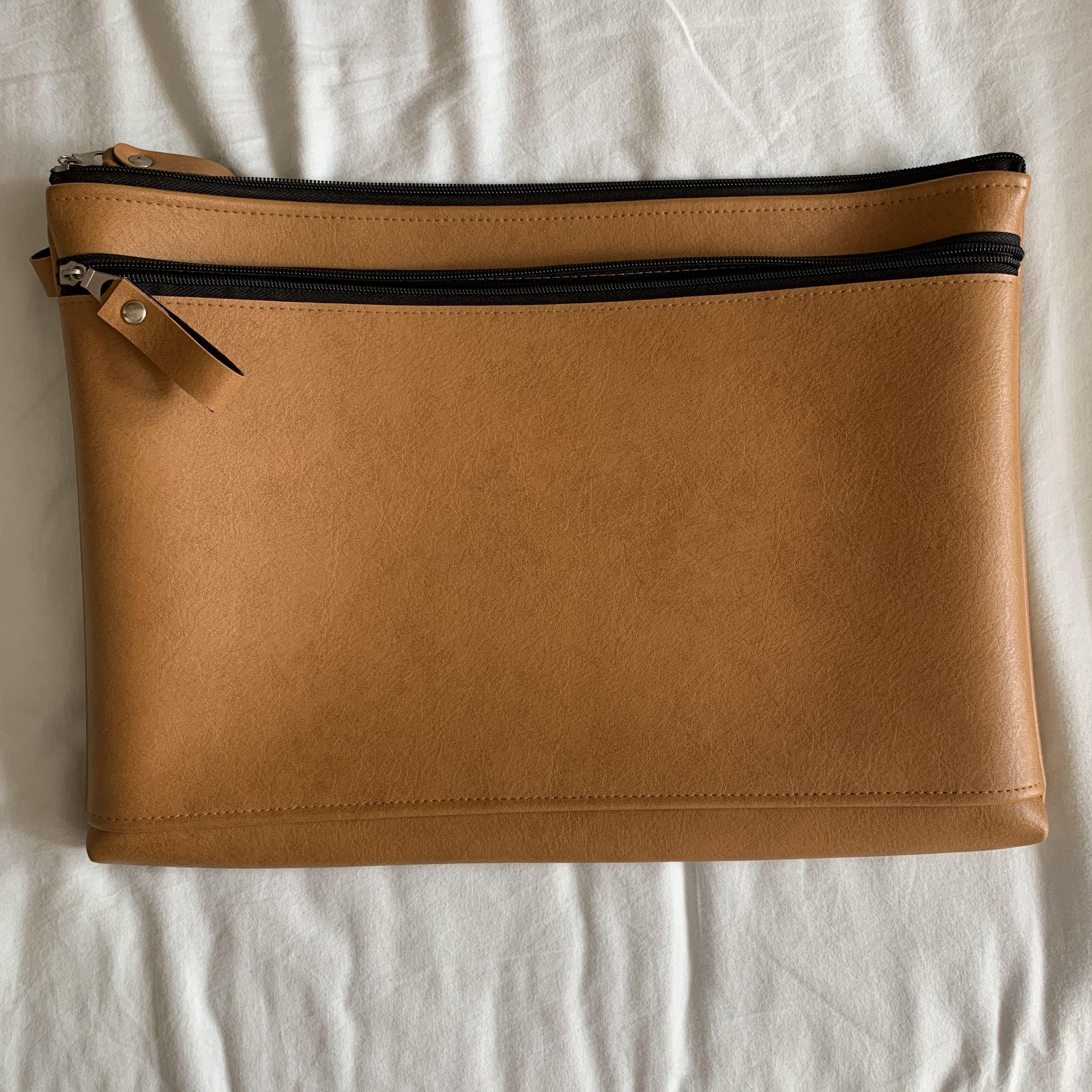 double zip laptop bag