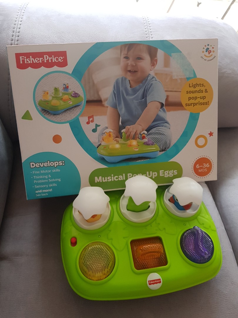 Fisher price musical pop up eggs shop