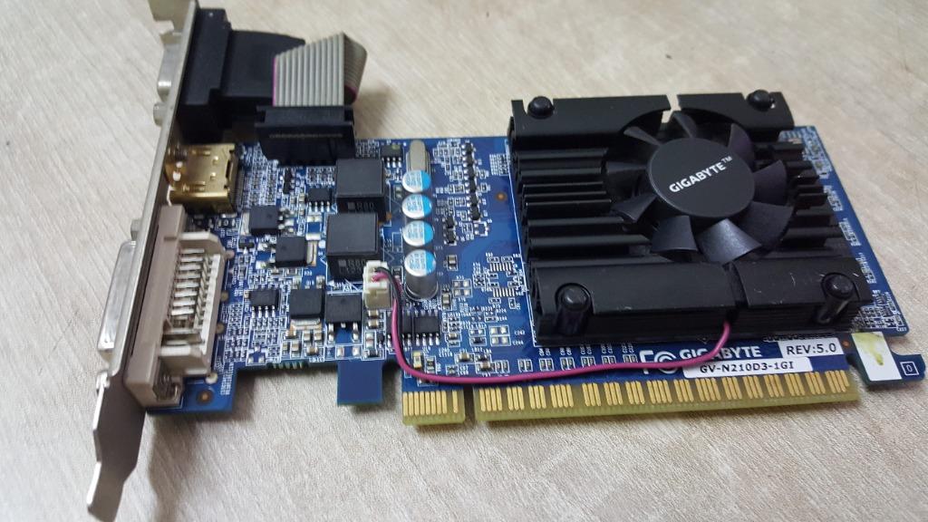 Graphic Card GPU Gigabyte NVIDIA GeForce 210 1Gb Computers Tech