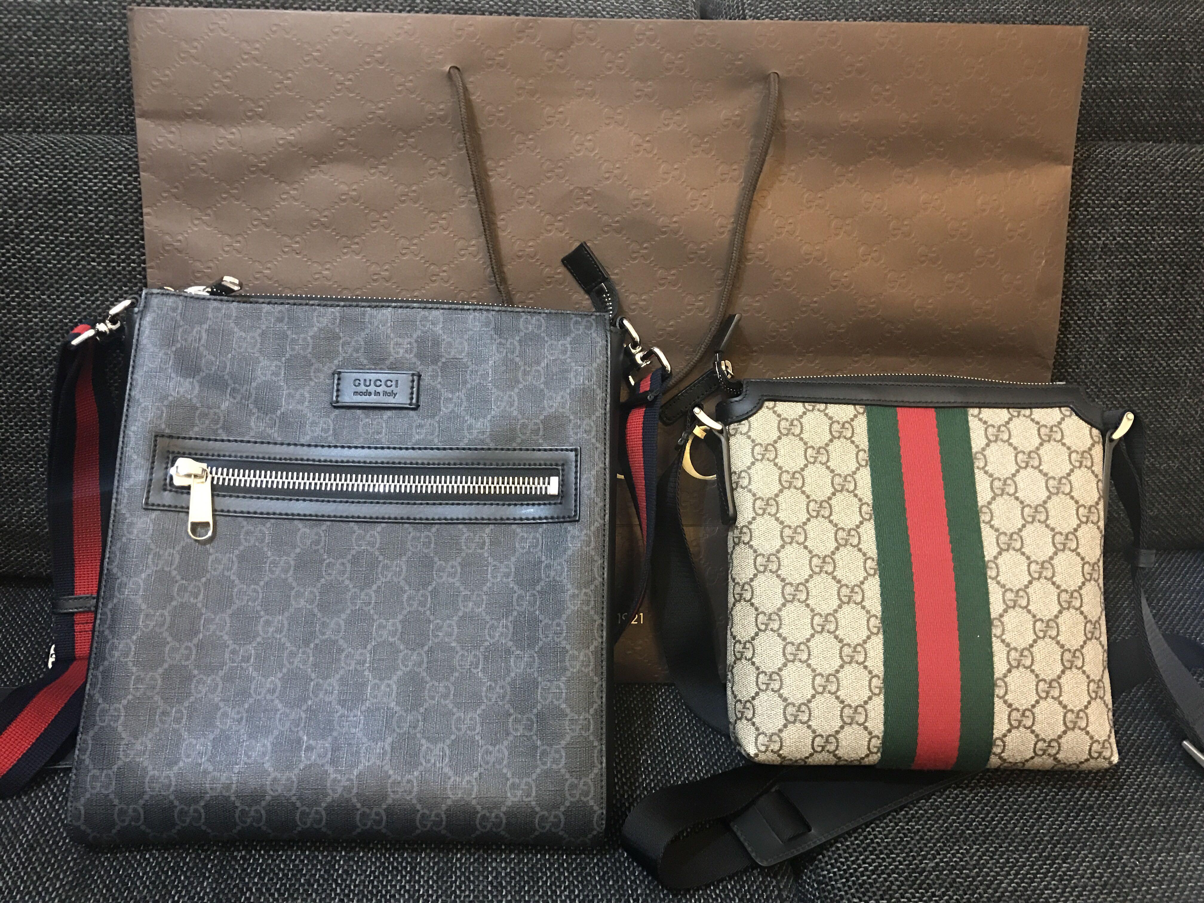 Gucci GG Black messenger bag, Men's Fashion, Bags, Sling Bags on Carousell