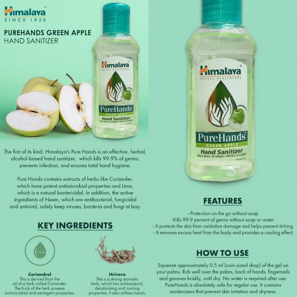 Ready Stock Himalaya Hand Sanitizer Green Apple 100ml Health Beauty Hand Foot Care On Carousell