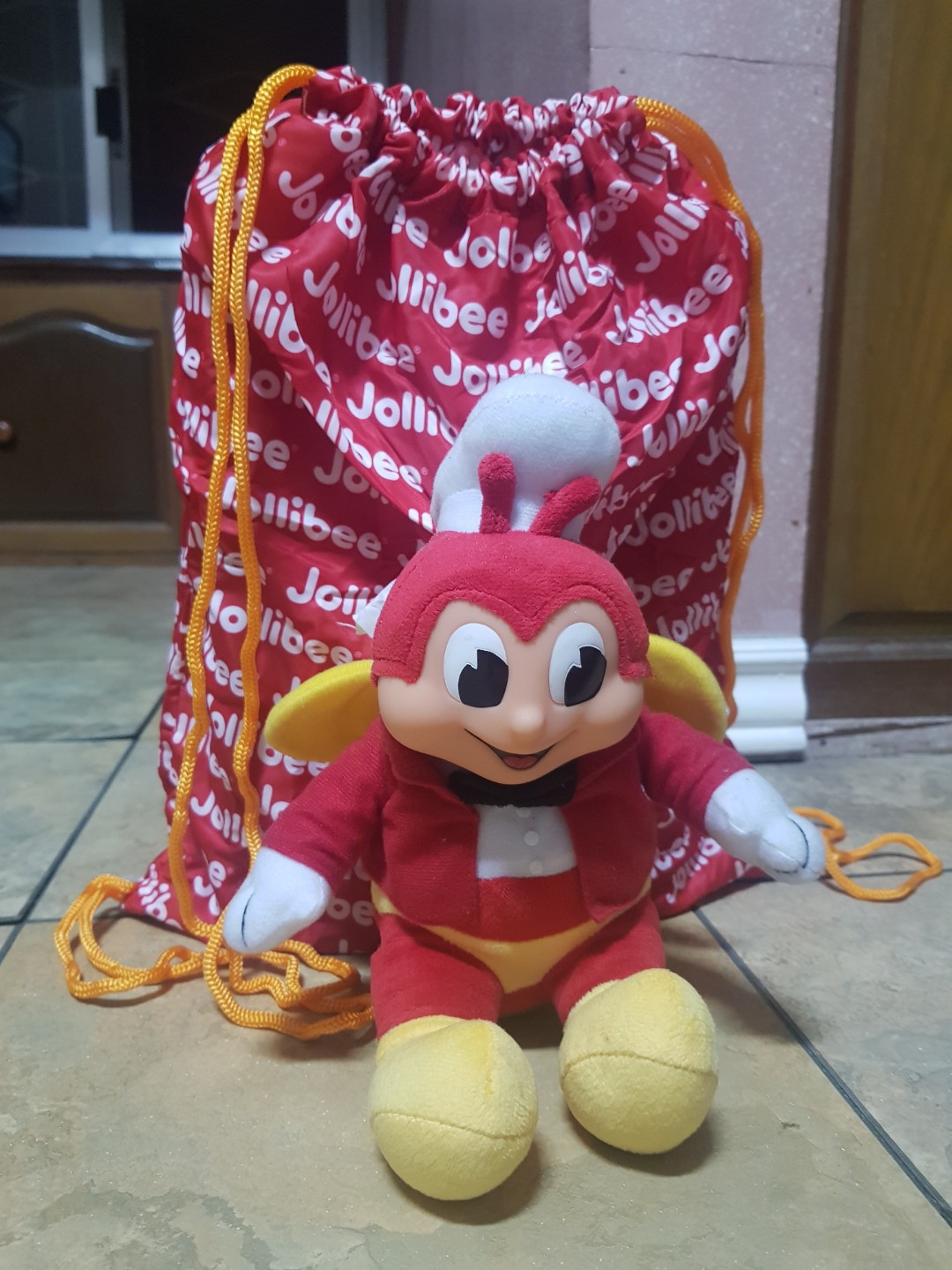 Jollibee stuffed toy bag, Hobbies & Toys, Toys & Games on Carousell