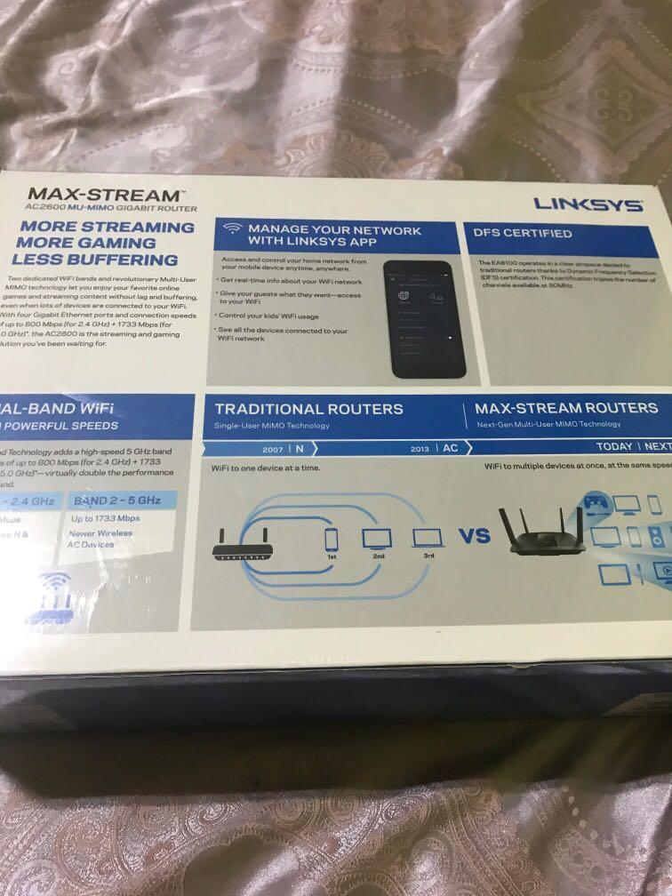 Linksys MAX-STREAM Router, Computers & Tech, Parts & Accessories ...