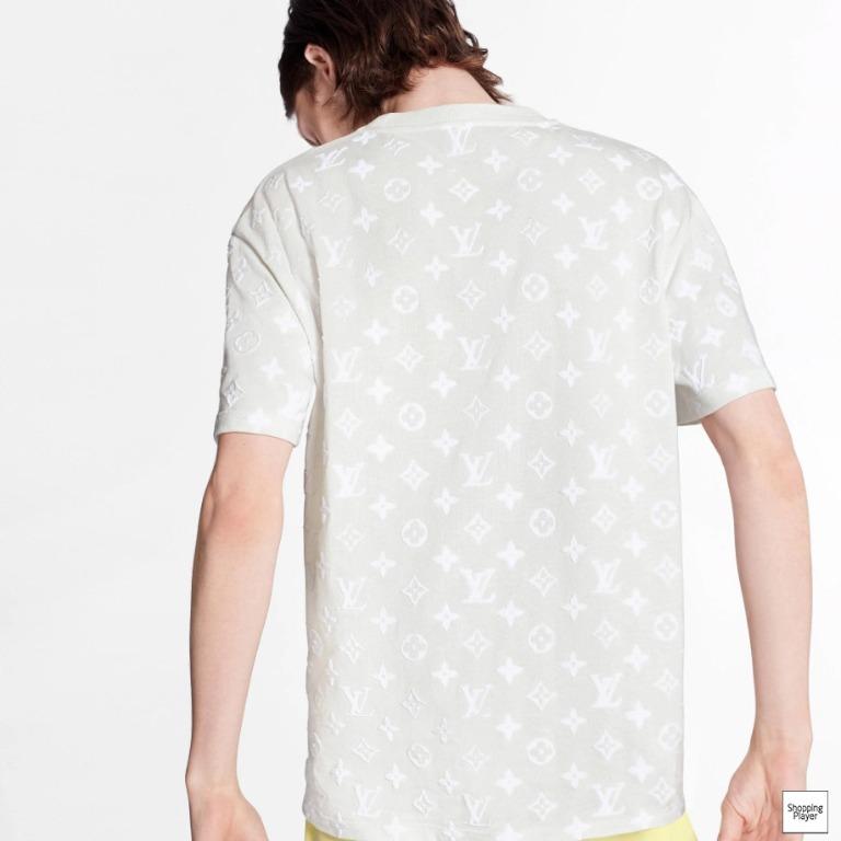 Áo Nam Louis Vuitton Monogram Short Sleeve T-Shirt 'White' 1A7QDQ
