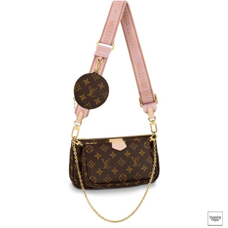 Pink louis vuitton shoulder bag shop