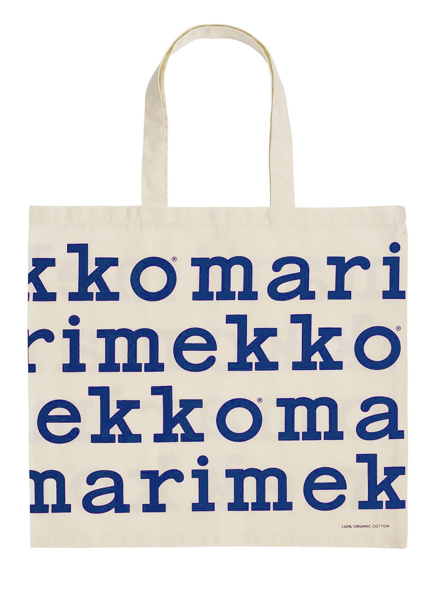 marimekko logo tote bag