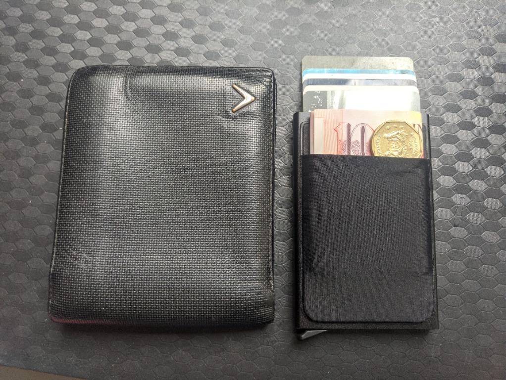 Minimalist Black Aluminium RFID Wallet , Men's Fashion, Watches ...