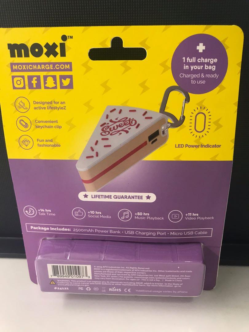 Moxi Power Bank (Category: Chargers) located in Manila. Submitted by chinchinshaven (Listing ID 278301833, Image 2). Description: Suoer Cute Cake Drsign Brand New.