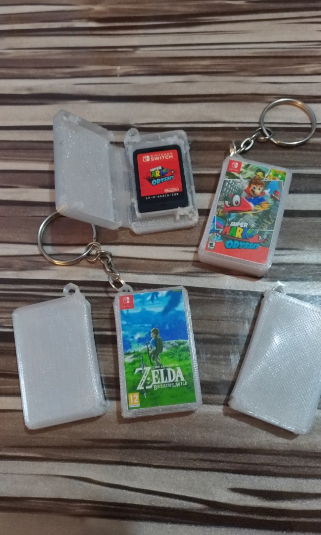 mini switch game case keychains