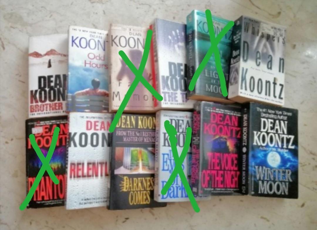 Novels By Dean Koontz Books Stationery Fiction On Carousell