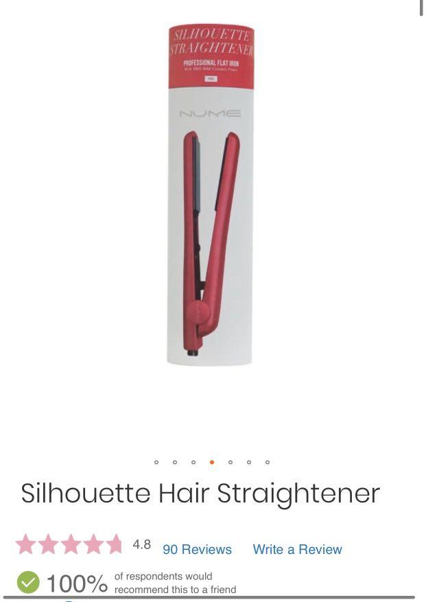Nume silhouette straightener deals pink review