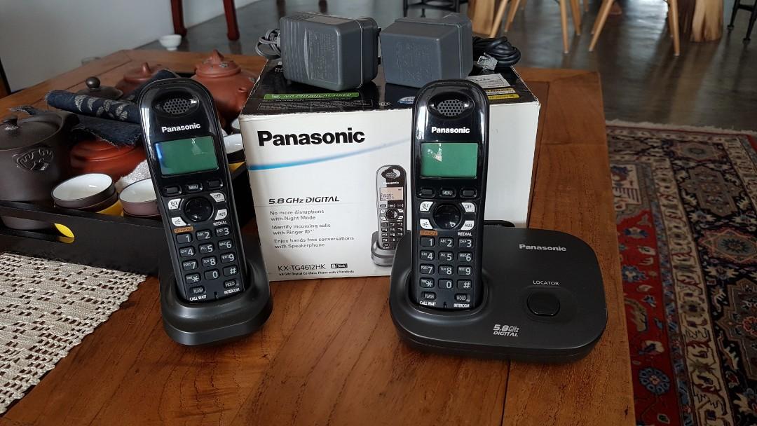 Panasonic Cordless 5.8 GHz Digital Phone KXTG4612, TV & Home