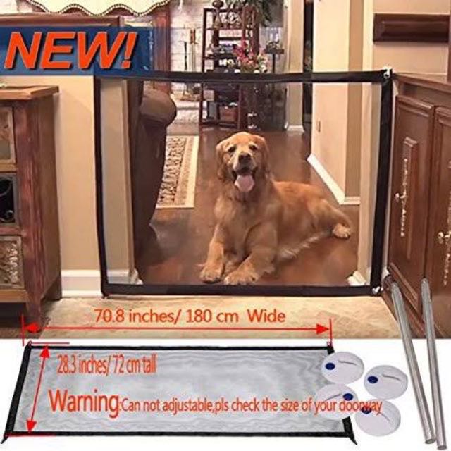 Pembatas hewan Coerni Magic Gate Pet Guard Portable Folding Safe