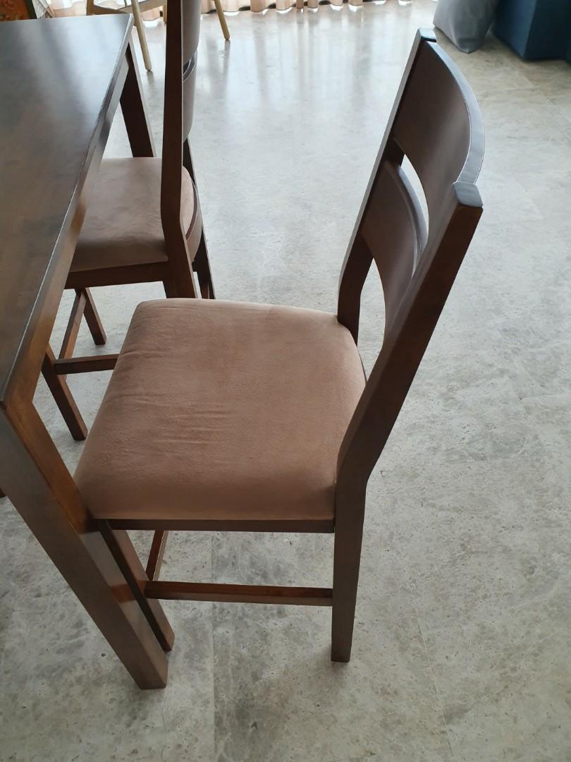 Picket & Rail Dining Table with 4 Chairs, Furniture & Home Living, Furniture, Tables & Sets on