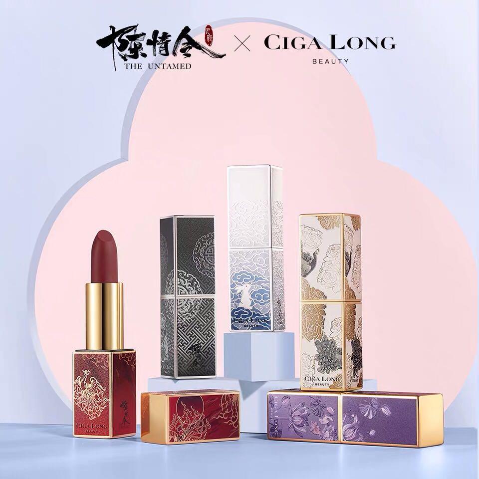The Untamed 陳情令 CIGA LONG Beauty 口紅5本セット PO] The Untamed 陈情令 x Ciga Long Lipstick, Beauty & Personal