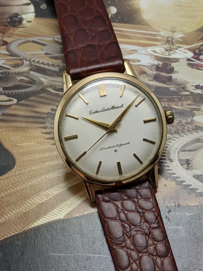 SEIKO LORD MARVEL DIASHOCK 23 JEWELS HAND WINDING 1961's (RARE), Luxury,  Watches on Carousell