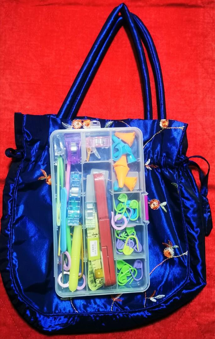 Sewing Kit (Category: Craft Supplies & Tools) located in Quezon City. Submitted by kryshnanzyanna (Listing ID 278179350, Image 2). Description: Assorted sewing items with pouch.