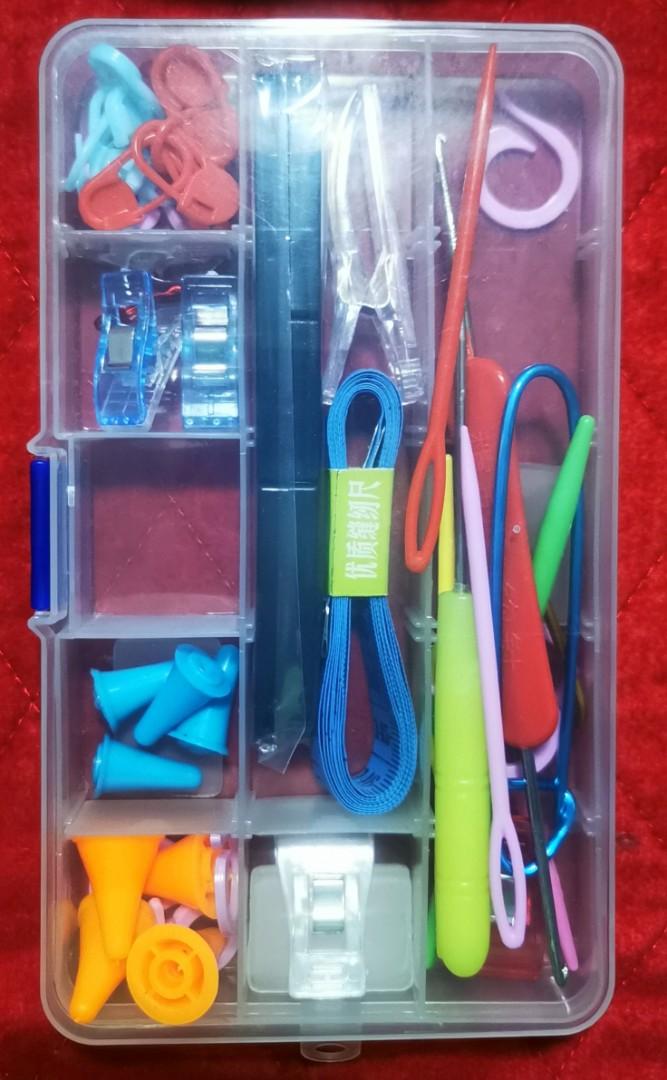 Sewing Kit (Category: Craft Supplies & Tools) located in Quezon City. Submitted by kryshnanzyanna (Listing ID 278179350, Image 3). Description: Assorted sewing items with pouch.