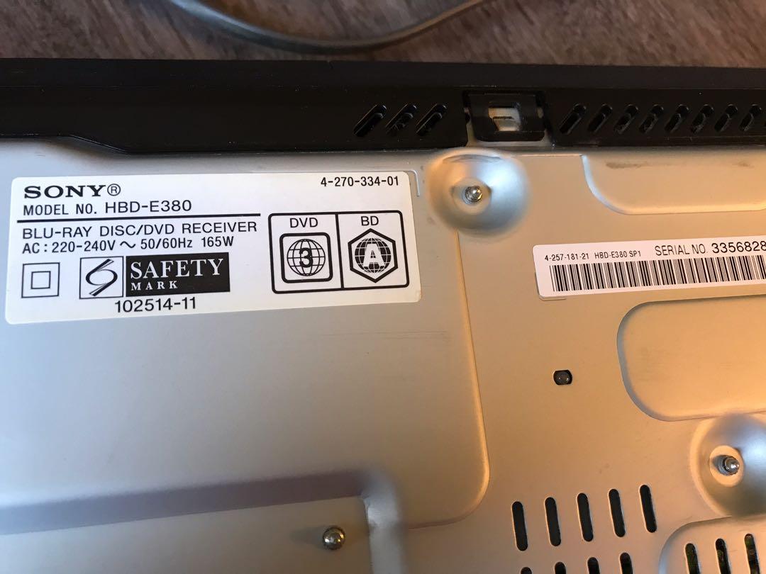 Sony BluRay Disc/DVD Home Theatre System, TV & Home Appliances, TV