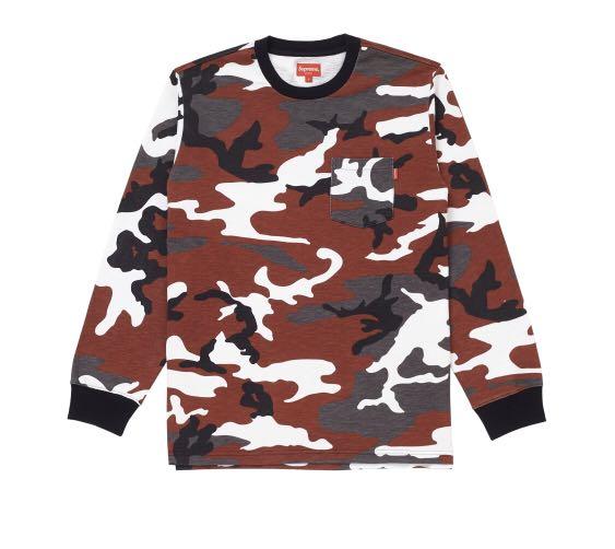 supreme ls pocket tee