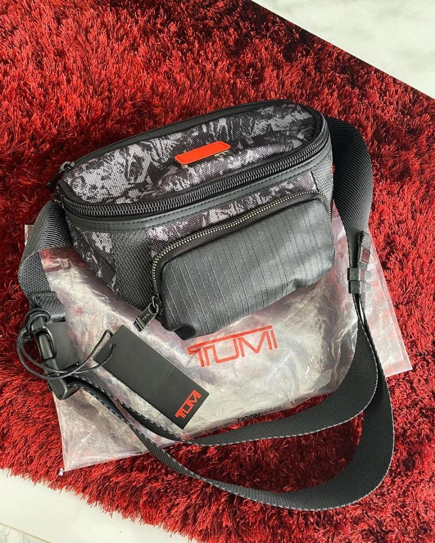 TUMI Waist bag original for men kulit asli full set NEW with Tag